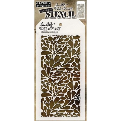 Art Gone Wild Tim Holtz Splash Schablone transparent