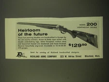 1965 Richland Arms Model 200 Lightweight Double Shotgun Advertisement