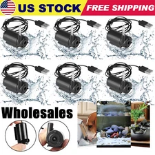 Micro Submersible Mini Water Pump for Fish Tanks Aquarium Fountain DC Motor Lot
