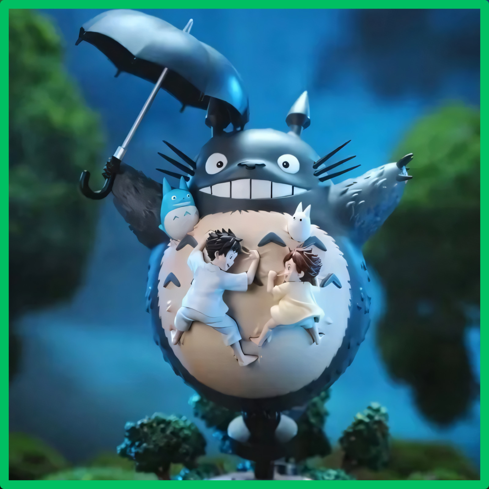 ✅ Figurine Totoro 19cm Bandai Hayao Miyazaki Anime GK Décoration Bureau Cadeau