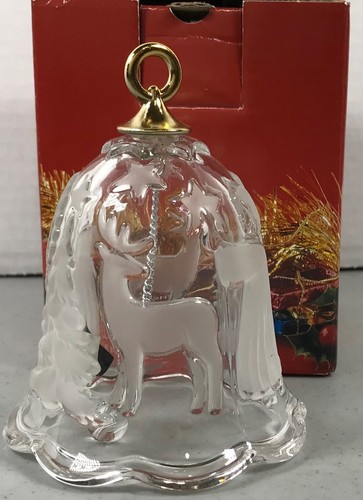 VINTAGE Collectable Mikasa "Holiday Lights" Lead Crystal Christmas Bell - Picture 5 of 9