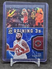 Fred VanVleet 2021-22 Donruss Optic #12 Raining 3s Blue #/49 Raptors