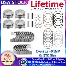 Oversize +0.50MM Piston Ring & Pistons Set / STD Size for 14-19 HYUNDAI KIA 2.0L