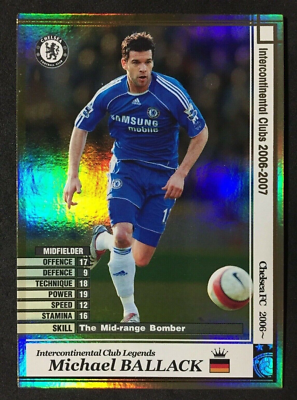 2006-07 Panini SEGA WCCF Legends Michael Ballack Chelsea Gold