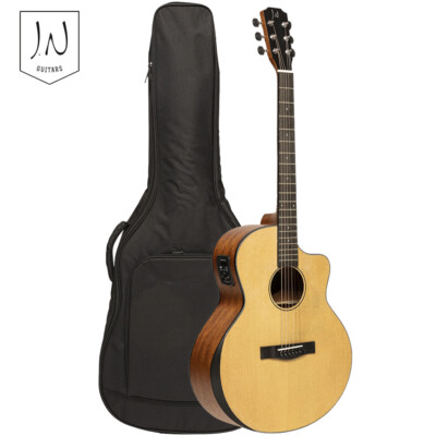 J.N Guitars Glencairn Series Orchestra Acoustic Electric Guitar w/ Gig Bag