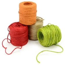 Jute Twine 3-ply 75 yard roll (8 Color Choices)