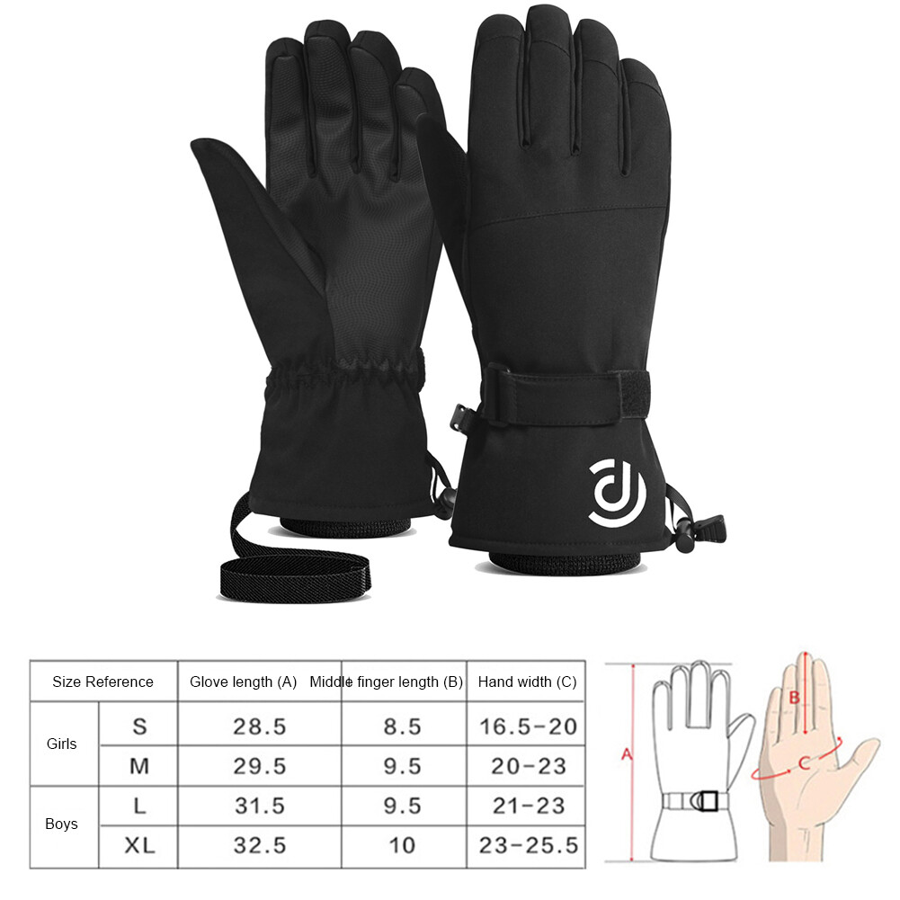 Unisex Bike Gloves Windproof Waterproof Breathable Winter Outdoor