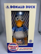 DISNEY PARKS 85TH ANNIVERSARY DONALD DUCK PLUSH LIMITED EDITION NEW MINTY SEALED