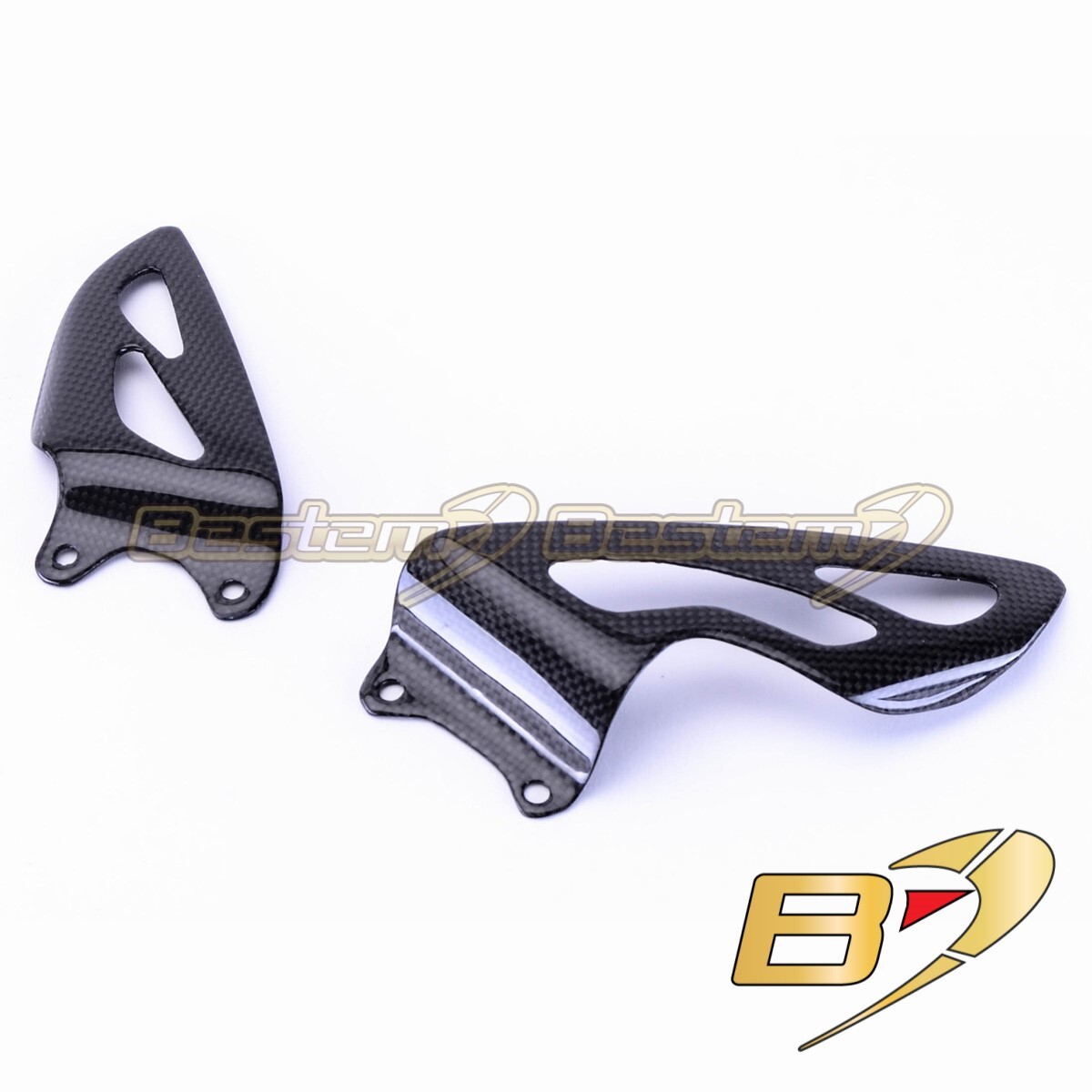 2006-2012 Triumph Daytona 675 R Carbon Fiber Heel Guards Plates