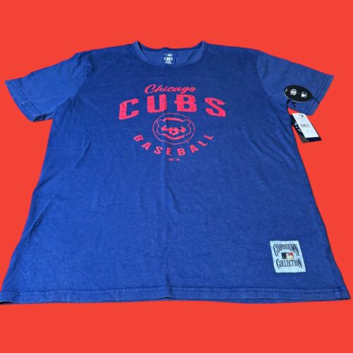 MLB Darius Rucker Collection Chicago Cubs Navy Blue Red Logo Men’s XL With Tags