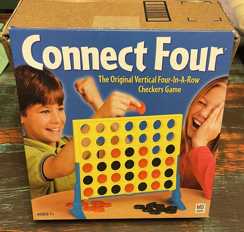2002 Hasbro Connect 4 Four Vertical Checkers Game New Sealed Milton Bradley VTG