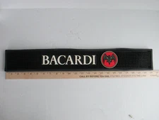 1999 BACARDI BAR MAT RUBBER 23 X 3.5 Put In Bay Rum        C101