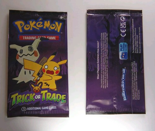 POKEMON TRICK OR TRADE Booster Pack ~ SEALED 3 cards @2023 / Volume Discount! - Picture 2 of 2