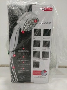 Delta Faucet 7-Spray Touch-Clean Hand Held Shower Head with Hose