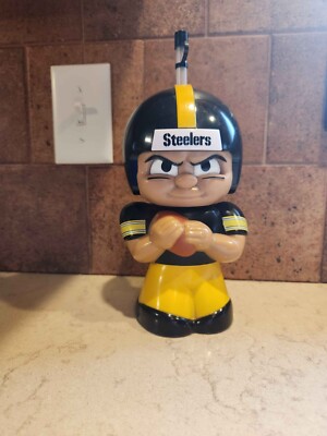 NFL Teenymates Big Sip Pittsburgh Steelers 3 D Character Water Bottle.