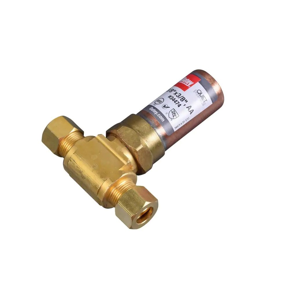 OATEY 34474 Quiet Pipes O.D. Brass Compression Tee AA Hammer Arrestor ...