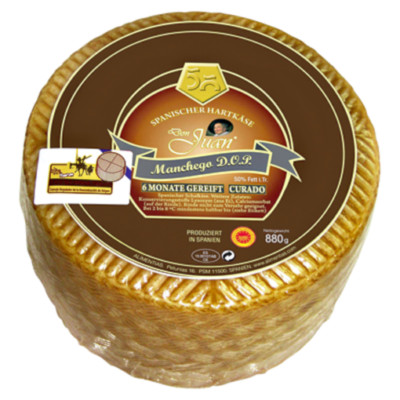 Don Juan Manchego 6 Monate 50 % Fett - 1 x 880 g Packung