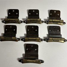 Vintage Amerock Cabinet Hinges 3391420-3/8 Offset Self Closing Lot Of 7 Antique