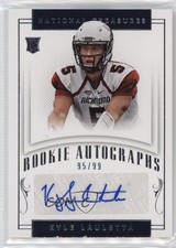 2018 Panini National Treasures Collegiate Rookie /99 Kyle Lauletta #153 Auto 5w7