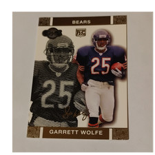 Topps 2007 Co-Signers Garrett Wolfe Rookie Serial #71 Chicago Bears /2249