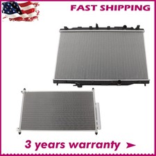 Radiator + AC Condenser For 2012 2013 2014 2015 2016 Honda CR-V L4 2.4L