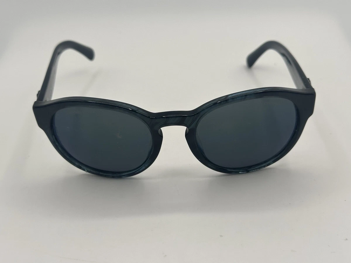 CHANEL Sunglasses plastic Blue CC Auth BA10702 CHANEL Sunglasses: Rectangle Sunglasses, acetate — Fashion  main image 4