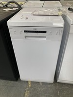 Logik Slimline Freestanding Dishwasher White Display Screen Model LDW45W23