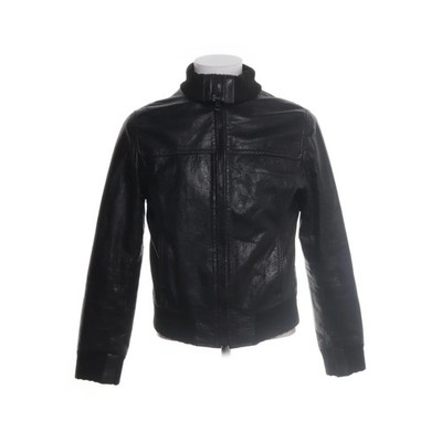 Hollies Stockholm, Lederjacke, Herren, Größe: 40, Schwarz, Polyester/Leder #eAw