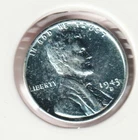 1943 WWII Lincoln Wheat Steel Penny Collectible US Collection Very Good War Coin