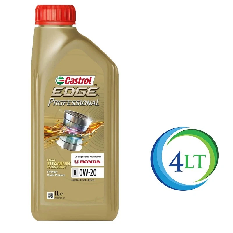 4 Lt Olio Motore Castrol EDGE Professional H 0W-20 TITANIUM FST™