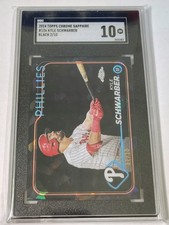 2024 Topps Sapphire Kyle Schwarber #136 Black /10 SGC 10 Philadelphia Phillies