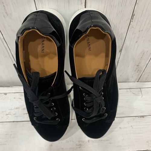 NEU Magnanni Herren Größe US 10 EU 43 Schwarz Samt Dalia Schnürschuh Sneaker Schuh - Bild 4 von 20