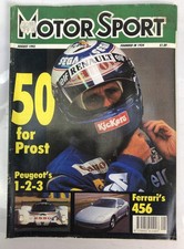Motor Sport August 1993 Magazine Vintage In OK Condition
