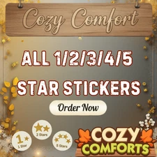 Cozy Comforts 🍀 Monopoly_Go All 1-2-3-4-5 stars stickers 🍀 all stickers 🍀
