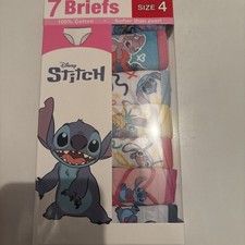 Lilo And Stitch Girls Panties Size 4 Pack Of 7 Briefs