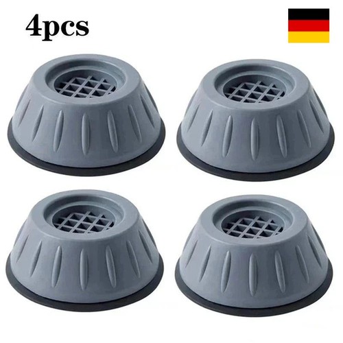 Produktbild von 4x Vibrationsdämpfer Für Waschmaschine – Anti-Vibration-Gummifüße, Rutschfest, Langlebig, Passend Für Trockner, Kühlschrank & Co. – Schwarz, 64,5 X 22,7 Mm
