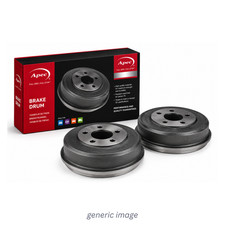 Apec 2 x Brake Drums fits VW Taigo 2021 on 1.0