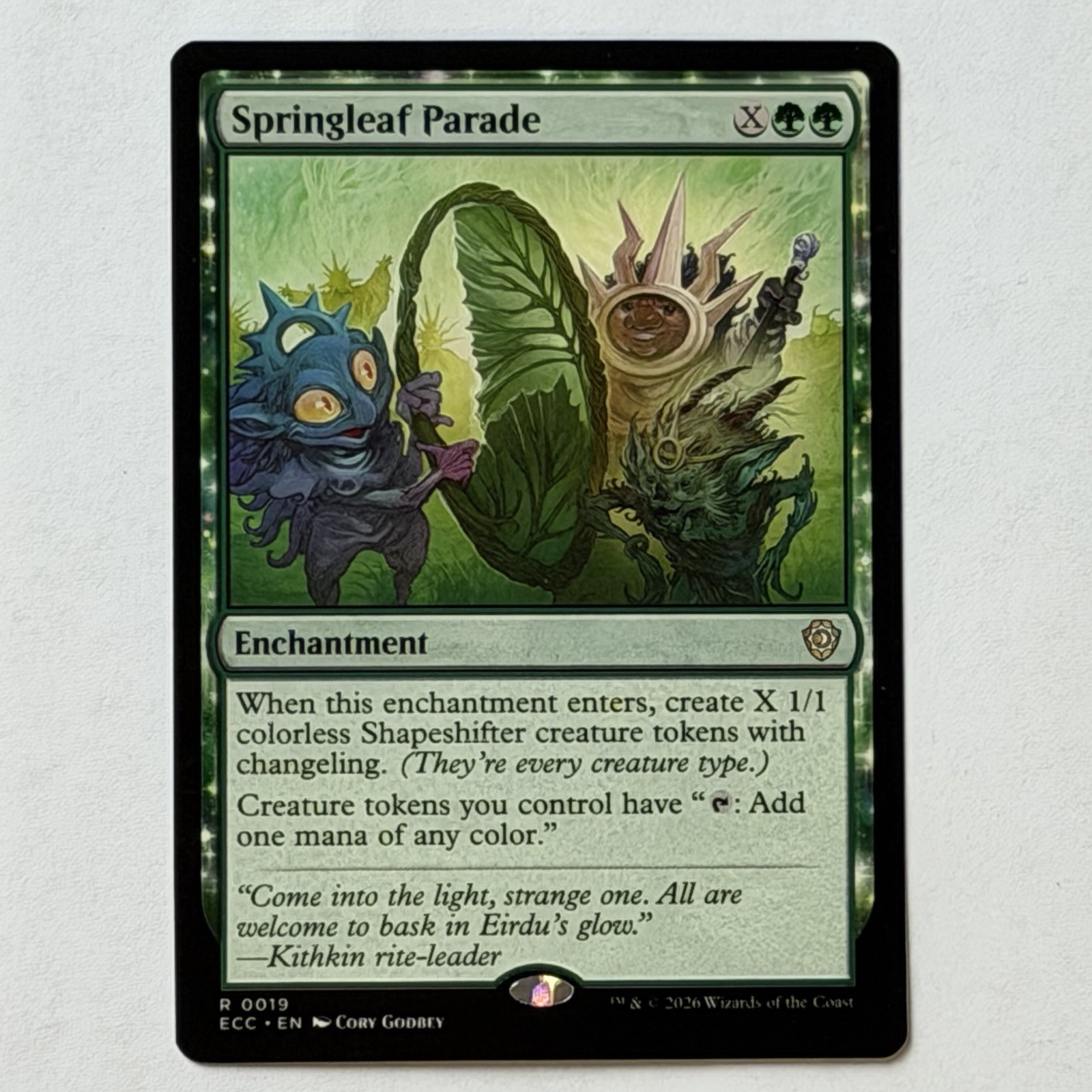 MTG Springleaf Parade - Commander: Lorwyn Eclipsed - ECC NM