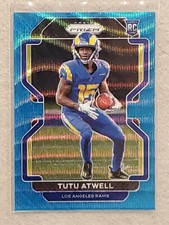 2021 Panini Prizm #350 Blue Wave /199 Tutu Atwell Rookie
