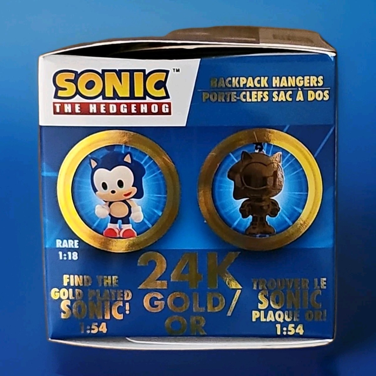 Sonic the Hedgehog Backpack Hangers Blind Box 24K Gold Edition 1