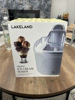 Lakeland 19567 Digital Ice Cream Maker Sorbets & Frozen Yogurt Maker 1.5L White