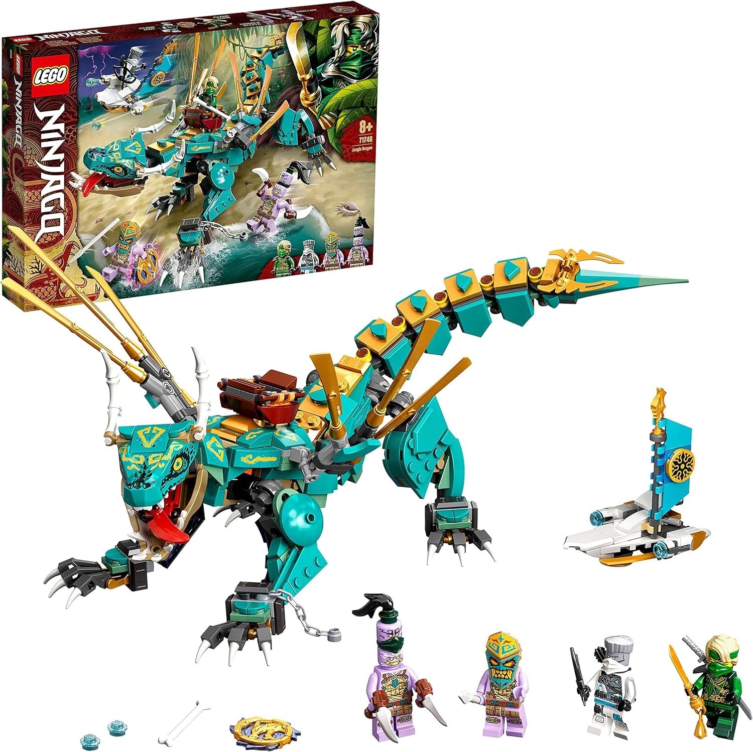 LEGO NINJAGO: Dschungeldrache 71746 Vollständig Mit BA - Bild 9