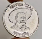 Pancho Villa 2 Troy Oz .999 Fine Silver Bullion Round Dos Onzas - 97492