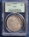 1885-O Morgan Silver Dollar PCGS MS-63 Toned