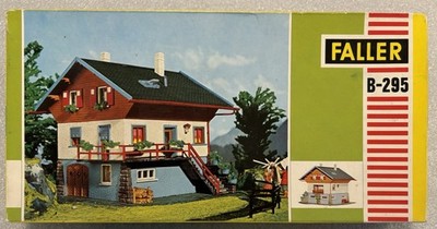 RARE! Mountain Chalet - HO 1:87 Faller 295 Building Kit - House Vacation Home