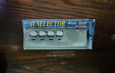 Sony SB-V40 AV Selector Audio 4 Way Splitter Switch, Retro Gaming Switch NEW