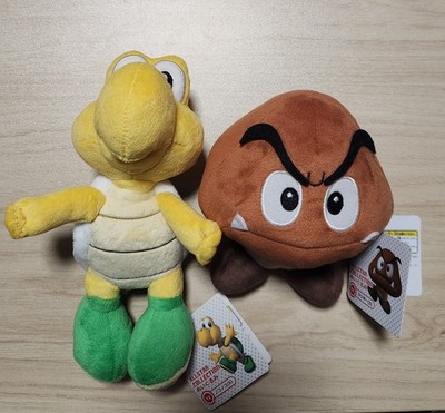 Super Mario All Star Collection Koopa Goomba S and Koopa Troopa 7 Plush Set