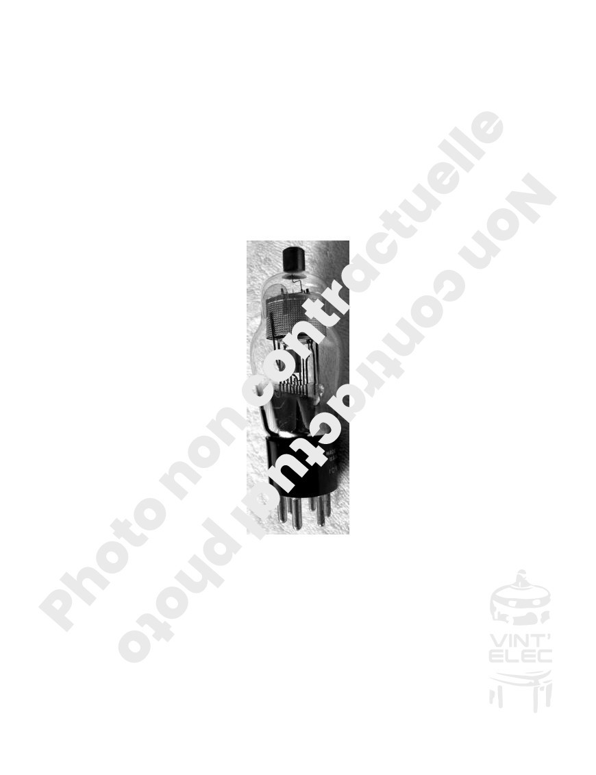 Tube de puissance CV769 1F6 pour lampe de radio et amplificateur de rechange