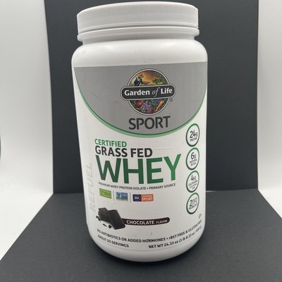 Garden Of Life  Sport, Grass Fed Whey, Chocolate, 23.28 oz (660 g) Exp 2/26