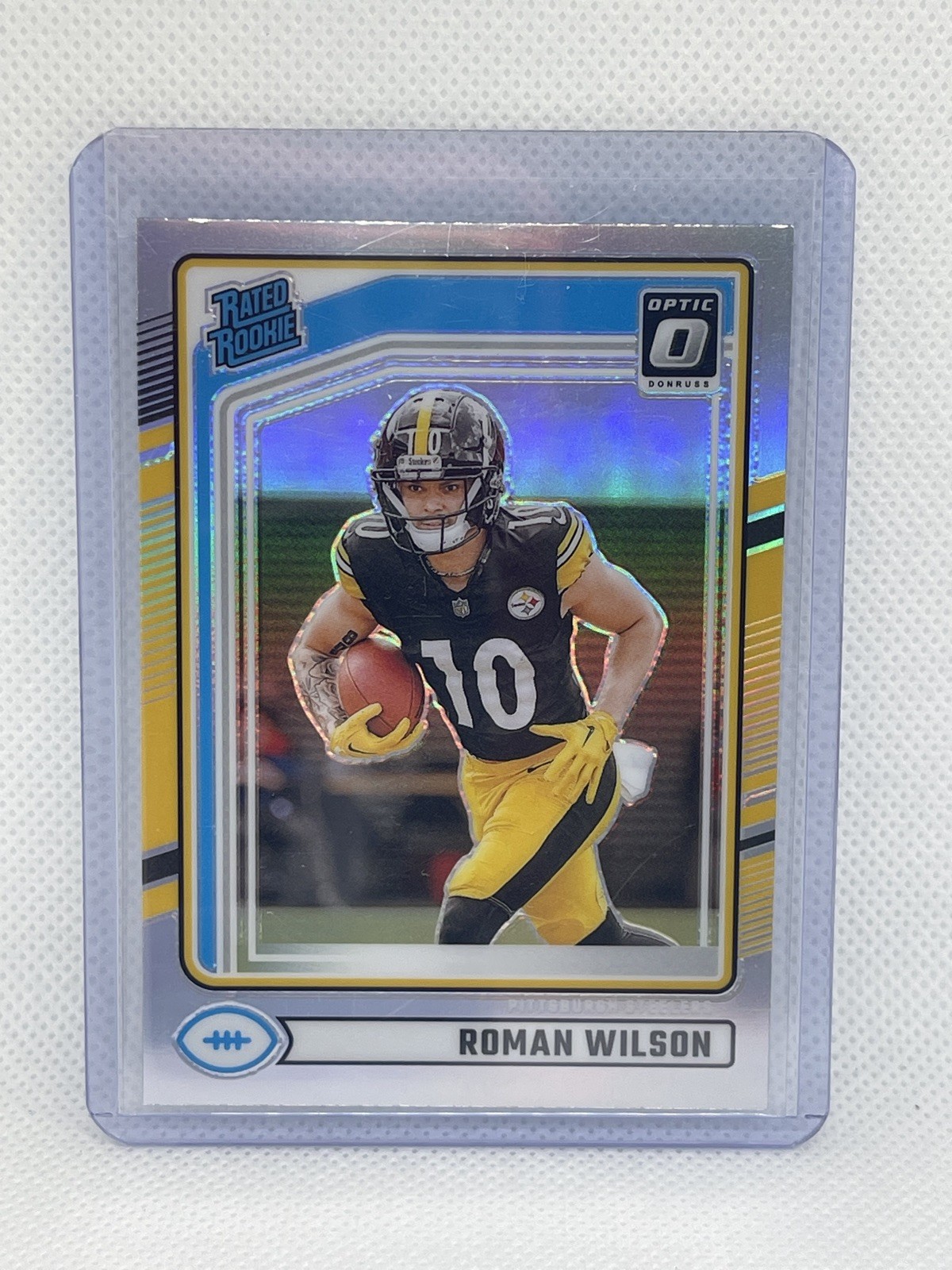 2024 Panini Donruss Optic Preview Holo Roman Wilson #348 Steelers (RC)